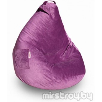 Кресло мешок Груша "Фиолетовый вельвет"